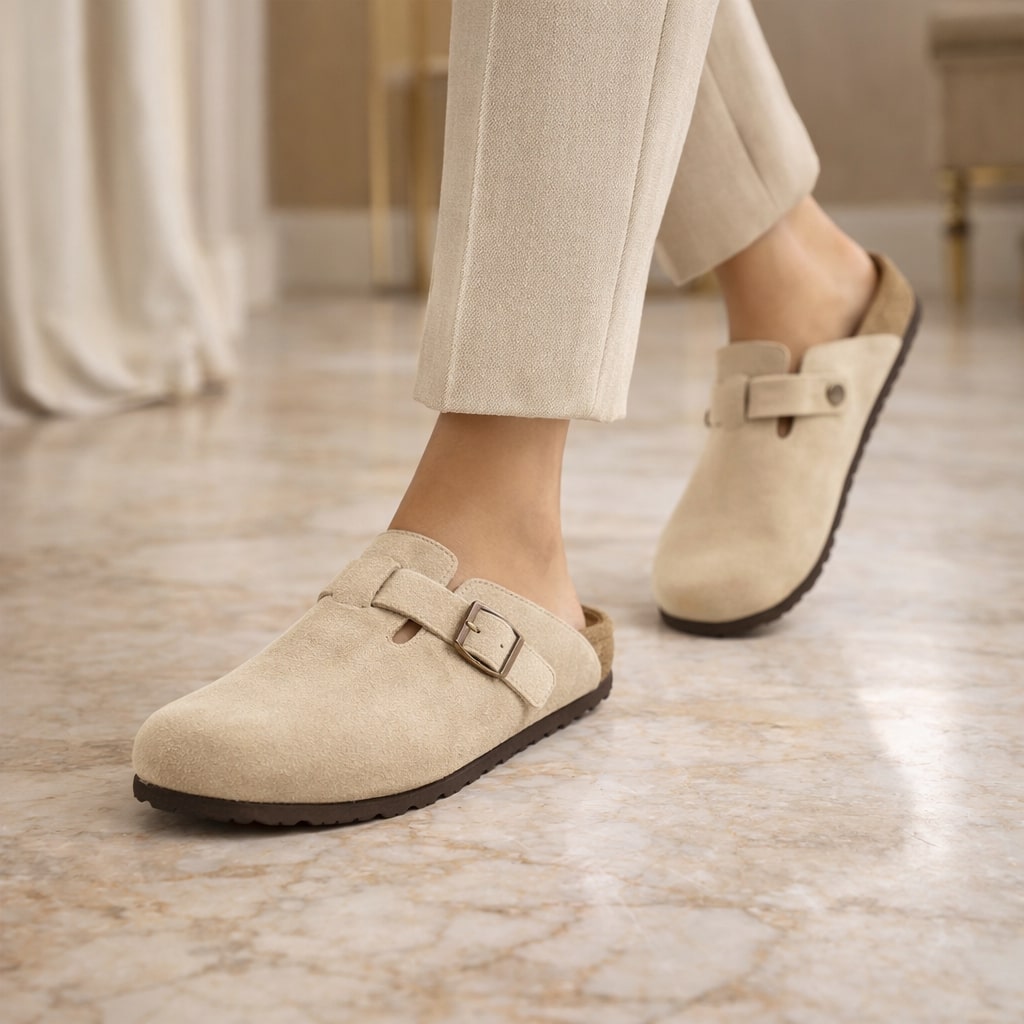Bruno Cushioned Buckle Clog